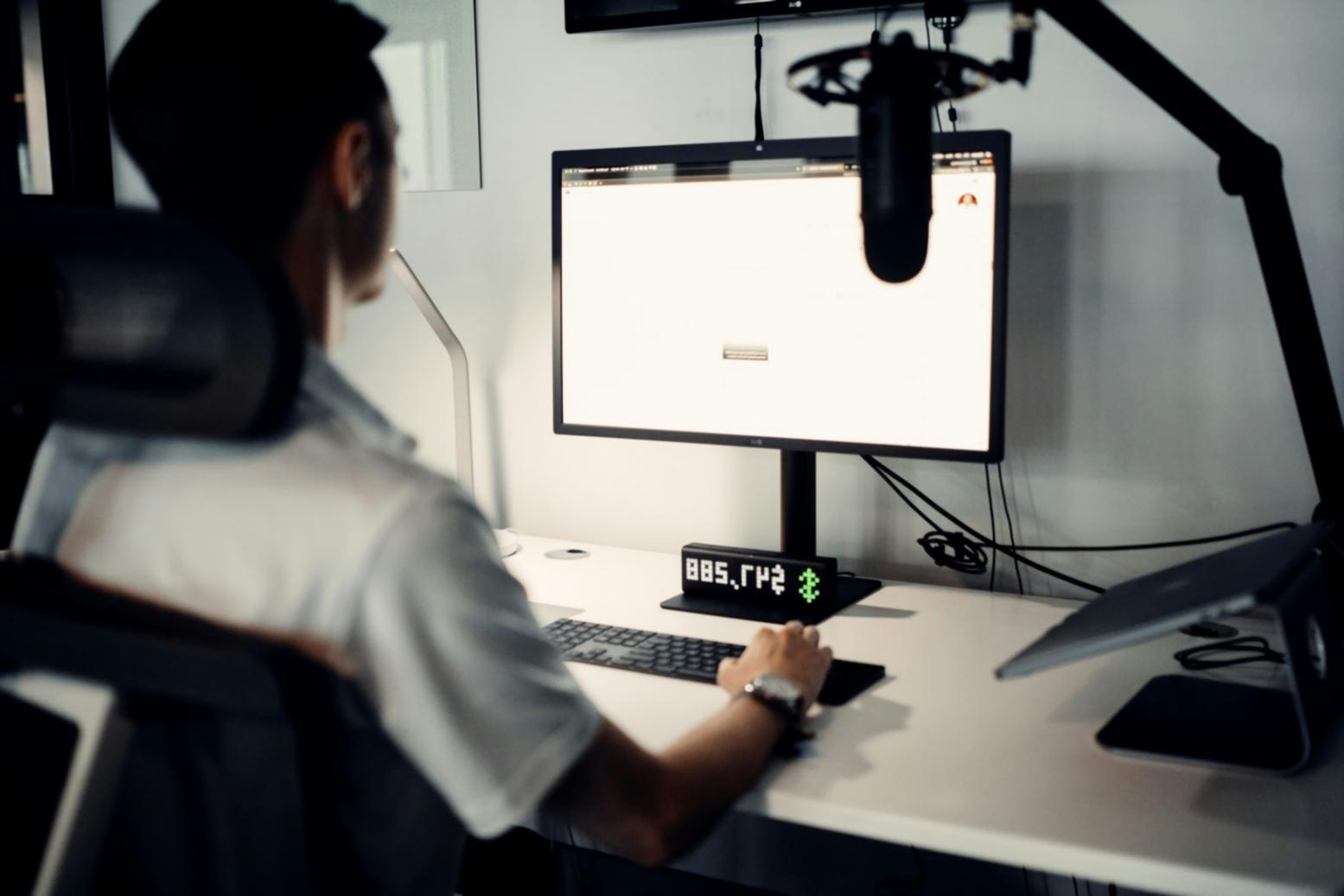 Investment analysis workspace showing financial data and research materials