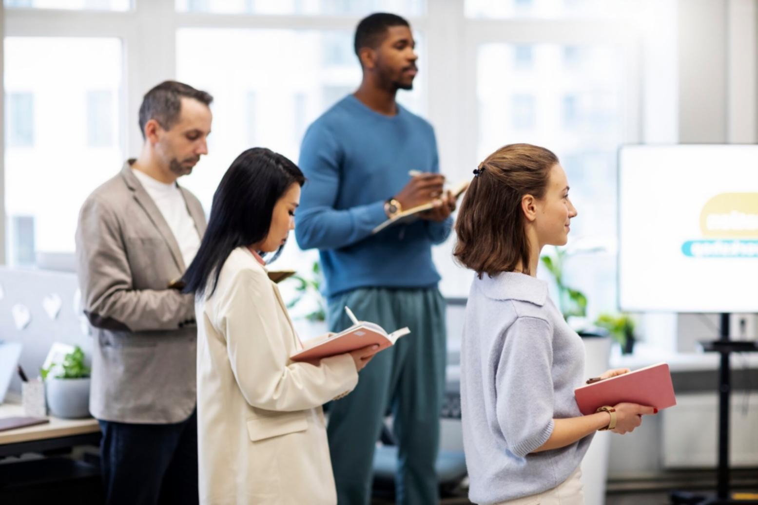 Interactive learning session with market analysis tools and collaborative workspace