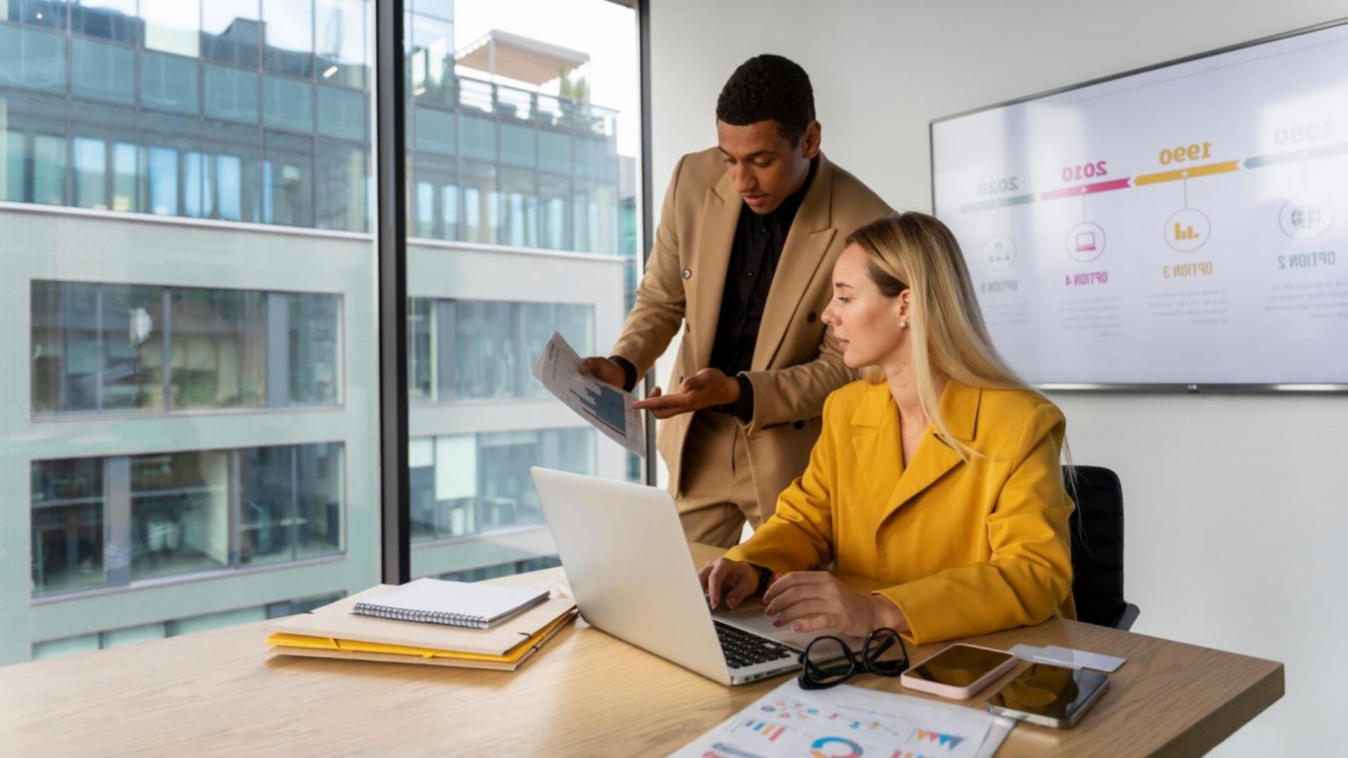 Investment analysis workspace showing market data and research materials